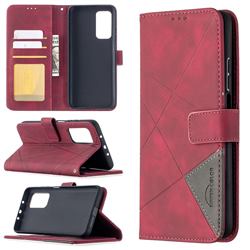 Binfen Color BF05 Prismatic Slim Wallet Flip Cover for Xiaomi Mi 10T / 10T Pro 5G - Red