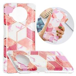 Cherry Glitter Painted Marble Electroplating Protective Case for Xiaomi Mi 10T Lite 5G