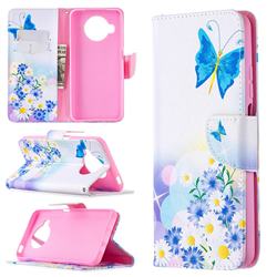 Butterflies Flowers Leather Wallet Case for Xiaomi Mi 10T Lite 5G
