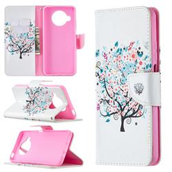 Colorful Tree Leather Wallet Case for Xiaomi Mi 10T Lite 5G