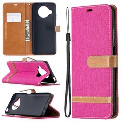 Jeans Cowboy Denim Leather Wallet Case for Xiaomi Mi 10T Lite 5G - Rose