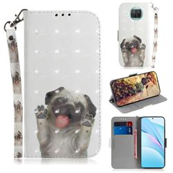Pug Dog 3D Painted Leather Wallet Phone Case for Xiaomi Mi 10T Lite 5G