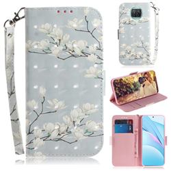 Magnolia Flower 3D Painted Leather Wallet Phone Case for Xiaomi Mi 10T Lite 5G