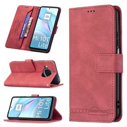 Binfen Color RFID Blocking Leather Wallet Case for Xiaomi Mi 10T Lite 5G - Red