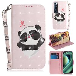 Heart Cat 3D Painted Leather Wallet Phone Case for Xiaomi Mi 10 Ultra