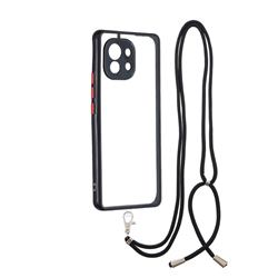Necklace Cross-body Lanyard Strap Cord Phone Case Cover for Xiaomi Mi 11 - Black