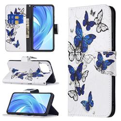 Flying Butterflies Leather Wallet Case for Xiaomi Mi 11 Lite