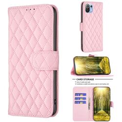 Binfen Color BF-14 Fragrance Protective Wallet Flip Cover for Xiaomi Mi 11 Lite - Pink