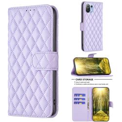 Binfen Color BF-14 Fragrance Protective Wallet Flip Cover for Xiaomi Mi 11 Lite - Purple