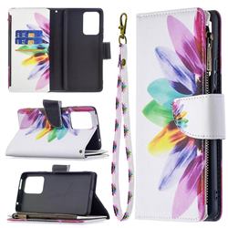 Seven-color Flowers Binfen Color BF03 Retro Zipper Leather Wallet Phone Case for Xiaomi Mi 11T / 11T Pro