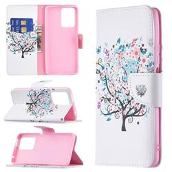 Colorful Tree Leather Wallet Case for Xiaomi Mi 11T / 11T Pro