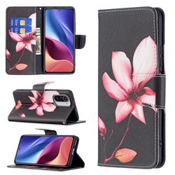 Lotus Flower Leather Wallet Case for Xiaomi Mi 11i / Poco F3