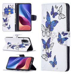 Flying Butterflies Leather Wallet Case for Xiaomi Mi 11i / Poco F3