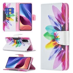 Seven-color Flowers Leather Wallet Case for Xiaomi Mi 11i / Poco F3