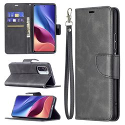 Classic Sheepskin PU Leather Phone Wallet Case for Xiaomi Mi 11i / Poco F3 - Black