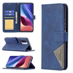 Binfen Color BF05 Prismatic Slim Wallet Flip Cover for Xiaomi Mi 11i / Poco F3 - Blue