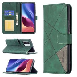 Binfen Color BF05 Prismatic Slim Wallet Flip Cover for Xiaomi Mi 11i / Poco F3 - Green