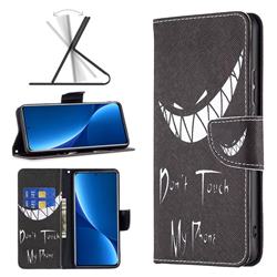 Crooked Grin Leather Wallet Case for Xiaomi Mi 12 Pro