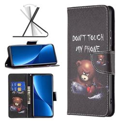 Chainsaw Bear Leather Wallet Case for Xiaomi Mi 12 Pro