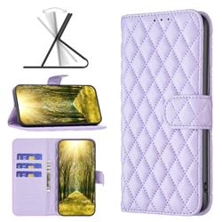 Binfen Color BF-14 Fragrance Protective Wallet Flip Cover for Xiaomi Mi 13 Lite - Purple