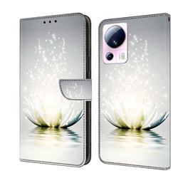 Flare lotus Crystal PU Leather Protective Wallet Case Cover for Xiaomi Mi 13 Lite