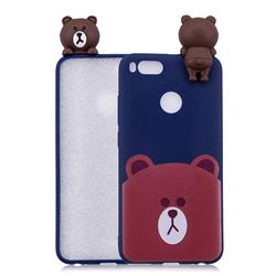 Cute Bear Soft 3D Climbing Doll Soft Case for Xiaomi Mi A1 / Mi 5X