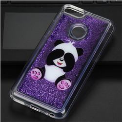 Naughty Panda Glassy Glitter Quicksand Dynamic Liquid Soft Phone Case for Xiaomi Mi A1 / Mi 5X