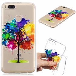 Oil Painting Tree Clear Varnish Soft Phone Back Cover for Xiaomi Mi A1 / Mi 5X