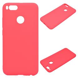 Candy Soft Silicone Protective Phone Case for Xiaomi Mi A1 / Mi 5X - Red