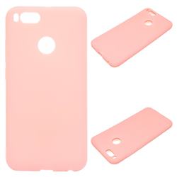 Candy Soft Silicone Protective Phone Case for Xiaomi Mi A1 / Mi 5X - Light Pink