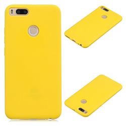 Candy Soft Silicone Protective Phone Case for Xiaomi Mi A1 / Mi 5X - Yellow