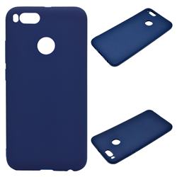 Candy Soft Silicone Protective Phone Case for Xiaomi Mi A1 / Mi 5X - Dark Blue