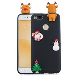 Black Elk Christmas Xmax Soft 3D Silicone Case for Xiaomi Mi A1 / Mi 5X