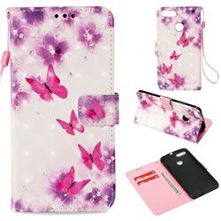 Stamen Butterfly 3D Painted Leather Wallet Case for Xiaomi Mi A1 / Mi 5X
