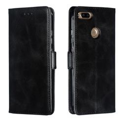 Retro Classic Calf Pattern Leather Wallet Phone Case for Xiaomi Mi A1 / Mi 5X - Black