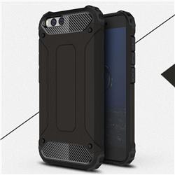 King Kong Armor Premium Shockproof Dual Layer Rugged Hard Cover for Xiaomi Mi 6 Mi6 - Black Gold