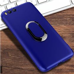 Anti-fall Invisible 360 Rotating Ring Grip Holder Kickstand Phone Cover for Xiaomi Mi 6 Mi6 - Blue
