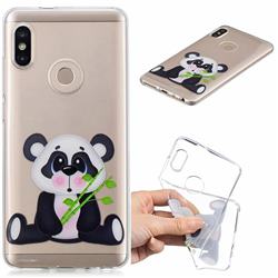 Bamboo Panda Clear Varnish Soft Phone Back Cover for Xiaomi Mi A2 (Mi 6X)