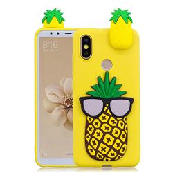 Big Pineapple Soft 3D Climbing Doll Soft Case for Xiaomi Mi A2 (Mi 6X)