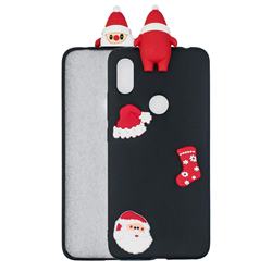 Black Santa Claus Christmas Xmax Soft 3D Silicone Case for Xiaomi Mi A2 (Mi 6X)