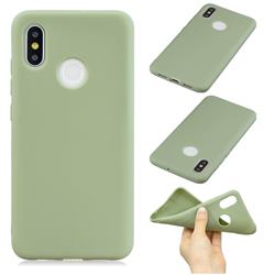 Candy Soft Silicone Phone Case for Xiaomi Mi 8 - Pea Green