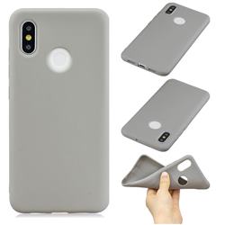 Candy Soft Silicone Phone Case for Xiaomi Mi 8 - Gray