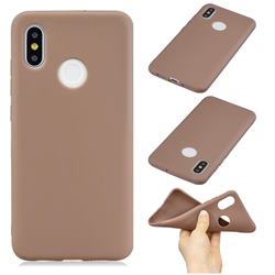 Candy Soft Silicone Phone Case for Xiaomi Mi 8 - Coffee