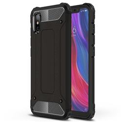 King Kong Armor Premium Shockproof Dual Layer Rugged Hard Cover for Xiaomi Mi 8 Explorer - Black Gold