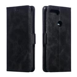 Retro Classic Calf Pattern Leather Wallet Phone Case for Xiaomi Mi 8 Lite / Mi 8 Youth / Mi 8X - Black