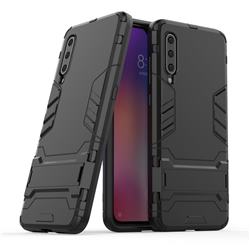 Armor Premium Tactical Grip Kickstand Shockproof Dual Layer Rugged Hard Cover for Xiaomi Mi 9 - Black