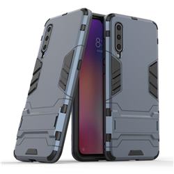Armor Premium Tactical Grip Kickstand Shockproof Dual Layer Rugged Hard Cover for Xiaomi Mi 9 - Navy
