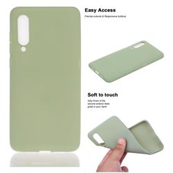 Soft Matte Silicone Phone Cover for Xiaomi Mi 9 - Bean Green
