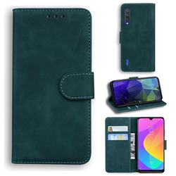 Retro Classic Skin Feel Leather Wallet Phone Case for Xiaomi Mi 9 Lite - Green