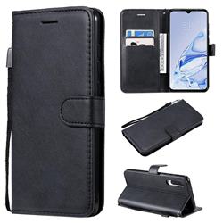 Retro Greek Classic Smooth PU Leather Wallet Phone Case for Xiaomi Mi 9 Pro 5G - Black
